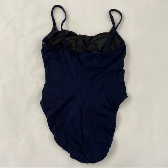 Ladies Nautica navy blue flag patriotic one piece bathing suit swimsuit sz 10 - Picture 5 of 5